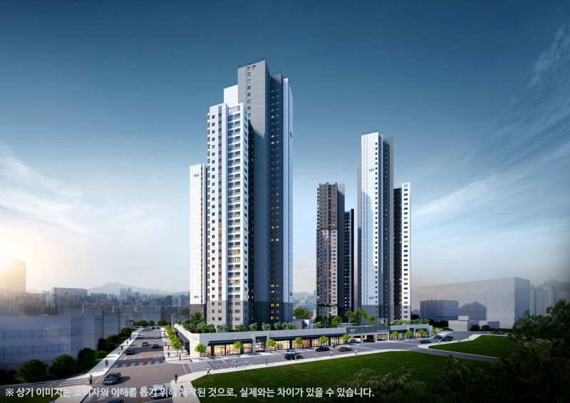 문수로 금호어울림 더 퍼스트 투시도.