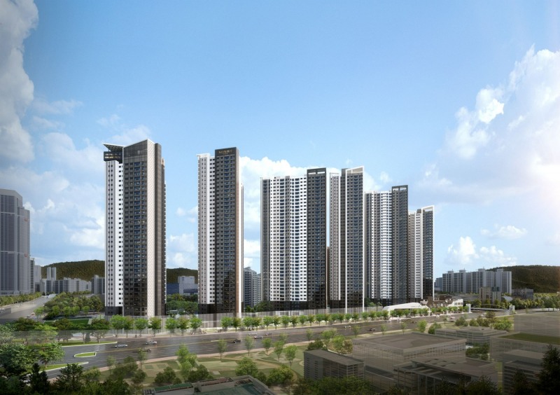 더 비치 푸르지오 써밋 투시도.(사진=대우건설)