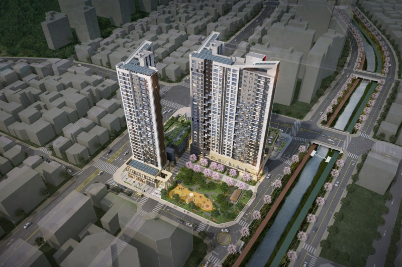 보문 센트럴 아이파크 조감도.(사진=HDC현대산업개발)