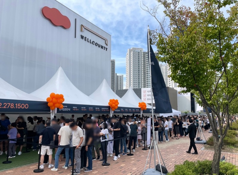 e편한세상 검단 웰카운티 주택전시관 전경.(사진=DL이앤씨)