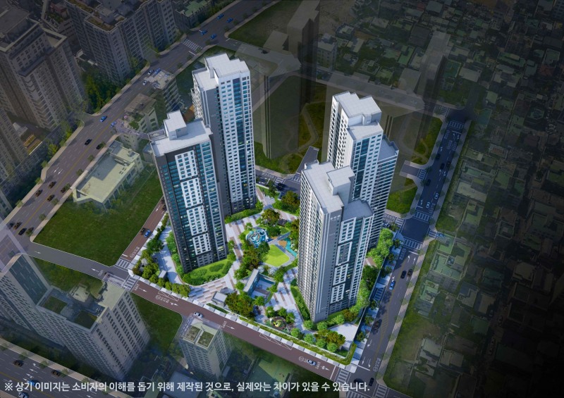 문수로 금호어울림 더 퍼스트 조감도.