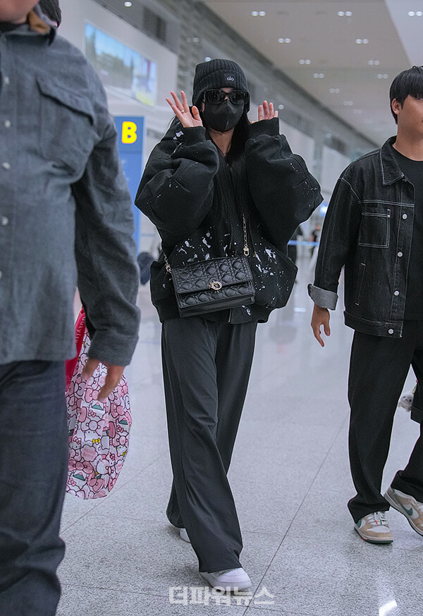 블랙핑크지수,인천국제공항입국