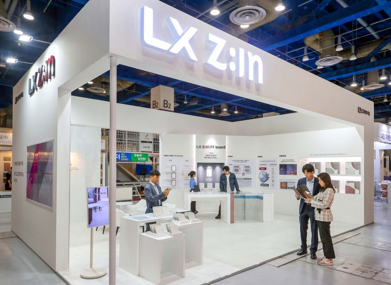 LX하우시스 부스.(사진=LX하우시스)