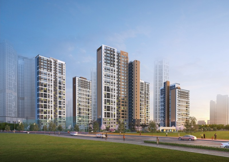 파주 운정신도시 우미린 더 센텀 투시도.(사진=우미건설)