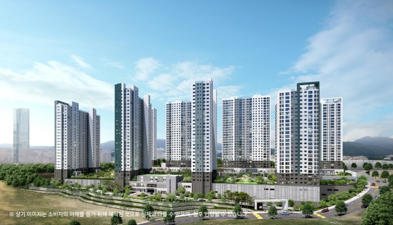 문현 푸르지오 트레시엘 투시도.