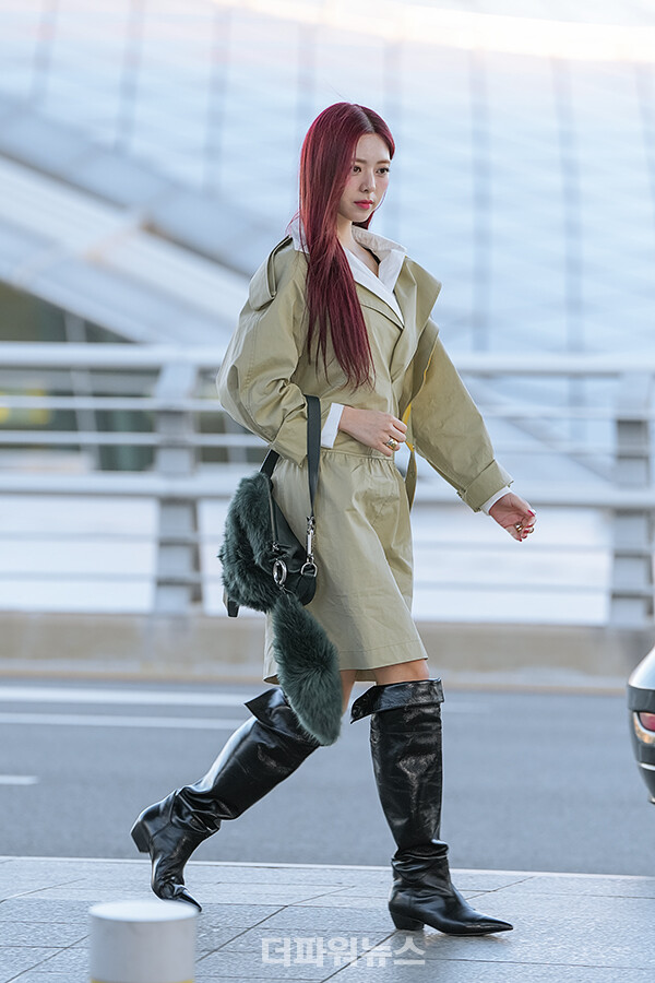 있지유나,인천국제공항출국