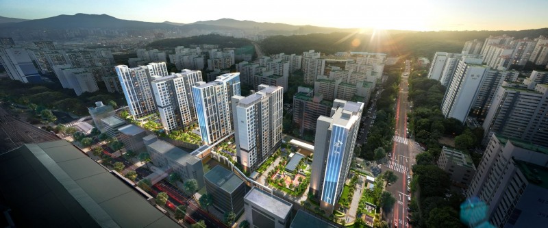 산본 충무주공2단지 2차아파트 리모델링주택사업 조감도.(사진=SK에코플랜트)