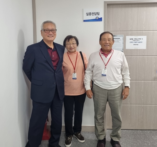 대상자 남동생(77세, 좌측) / 신고자(86세, 우측).(사진제공=대구중부경찰서)