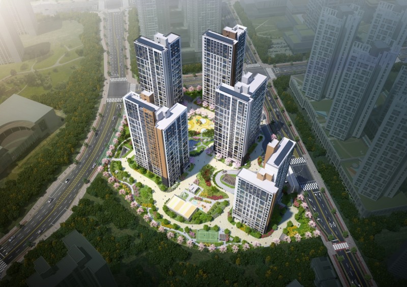 파주 운정신도시 우미린 더 센텀 조감도.(사진=우미건설)