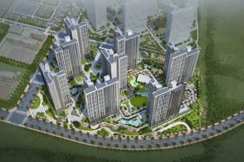 더샵 탕정인피니티시티 조감도.(사진=포스코이앤씨)