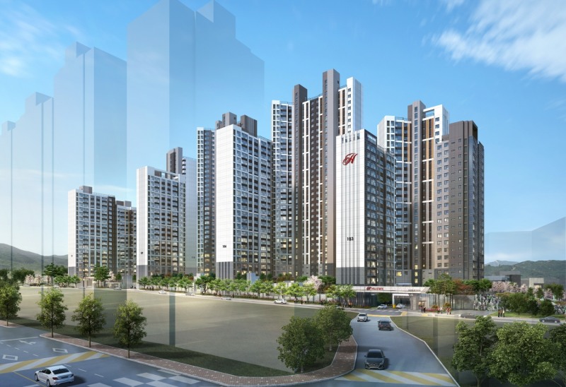 힐스테이트 금오 더퍼스트 투시도.(사진=현대건설)