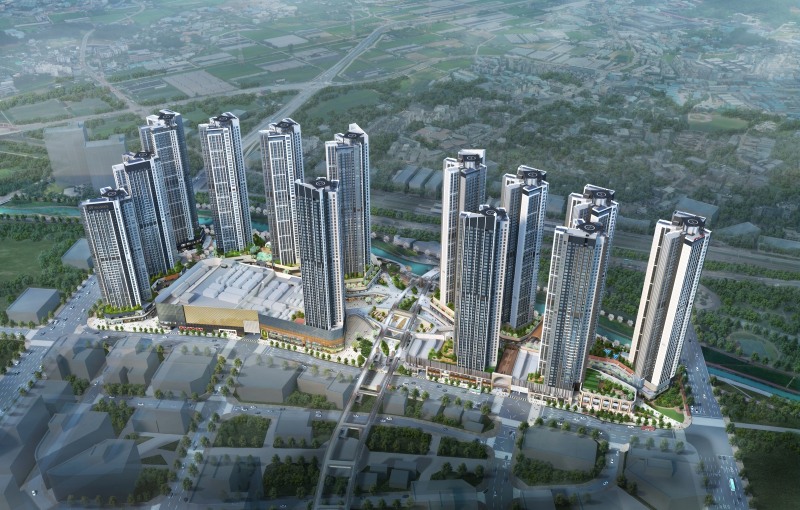 힐스테이트 더 운정 조감도.(사진=현대건설)