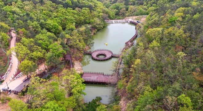 부산 기장군이 산림휴양사업 우선 사업추진 대상지인 안곡소류지지구.(제공=기장군)