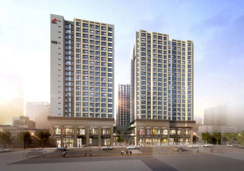 '강동역 SK 리더스뷰' 투시도.(사진=SK에코플랜트)