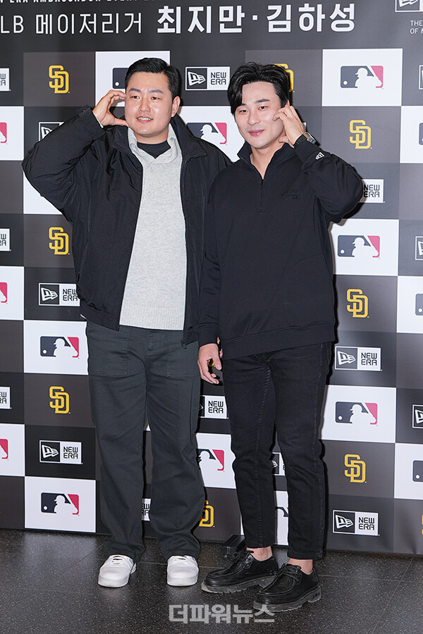 최지만-김하성,포토월행사