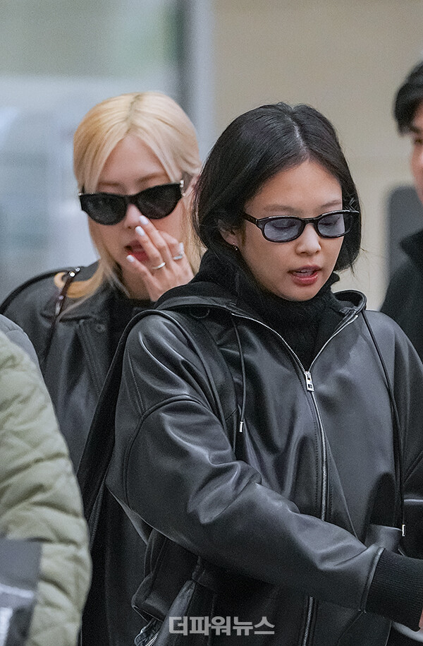 블랙핑크로제-제니,인천국제공항입국