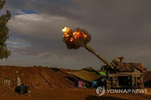 레바논 접경지서 훈련하는 이스라엘군.(사진=연합뉴스)