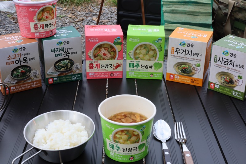 즉석 된장국 시리즈.(사진=신송식품)