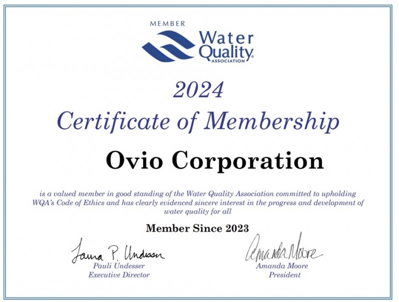 [산업 이슈] 오비오(OVIO), 미국수질협회(WQA) 회원사로 공식 가입 外