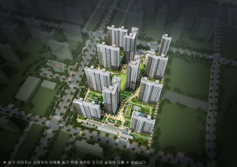 브레인시티 대광로제비앙 그랜드센텀 조감도.