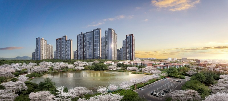 힐스테이트 더샵 상생공원 투시도.(사진=현대엔지니어링)