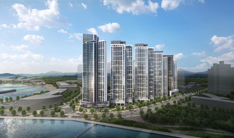 힐스테이트 더웨이브시티 투시도.(사진=현대건설)