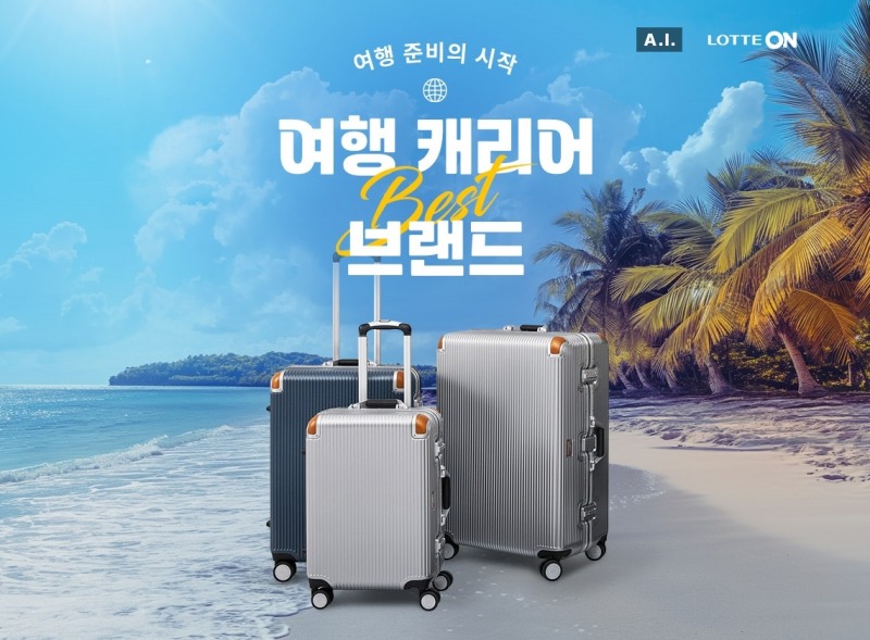 롯데온, ‘여행 캐리어 브랜드 대전’ 진행