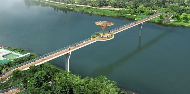 보행교(강관교) 조감도