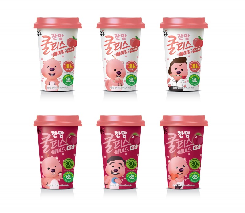 동원F&B, ‘쿨피스 에이드’ 잔망루피 에디션 2종 선보여