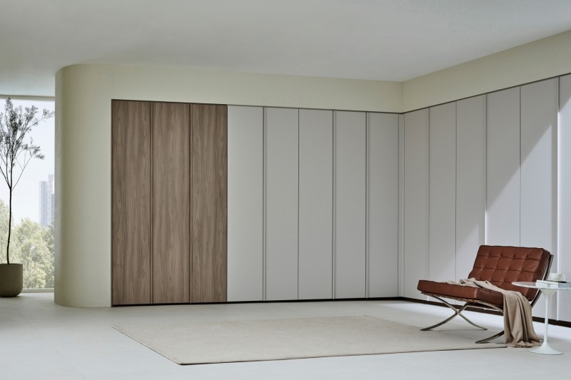 코너형으로 배치한 시그니처 붙박이장.(사진=한샘)