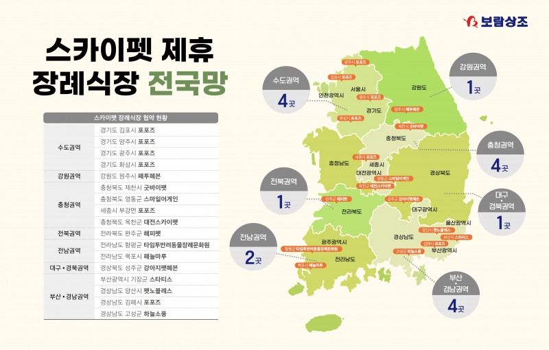 보람상조, 펫장례상품 ‘스카이펫’ 전용 장례식장 전국망 구축