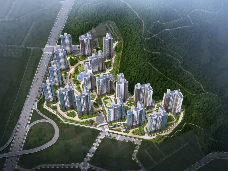 송암공원 중흥S-클래스 SK VIEW 조감도.