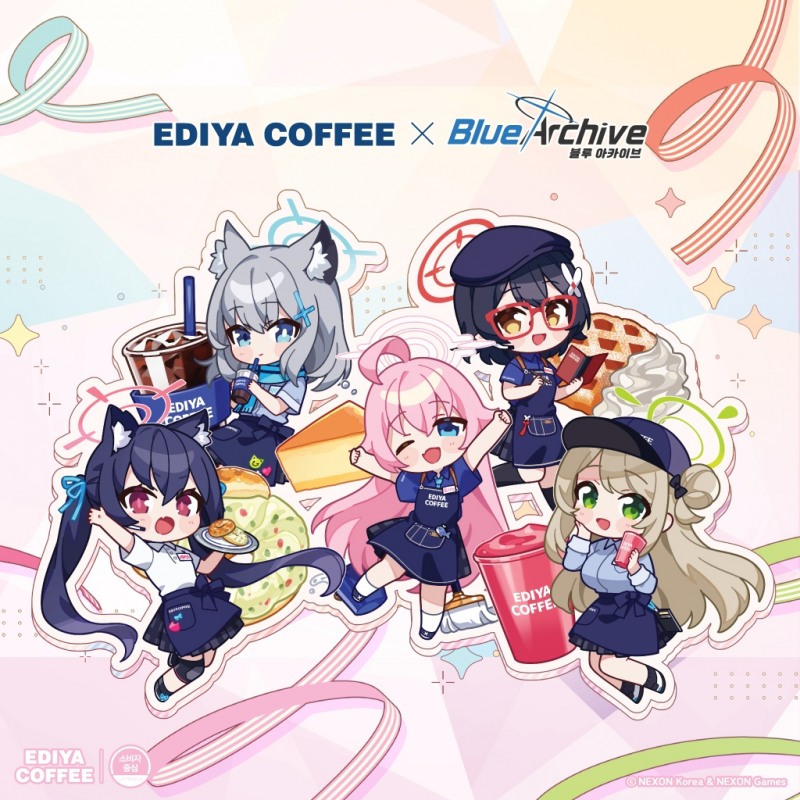 이디야커피X블루 아카이브, 브랜드 콜라보 실시