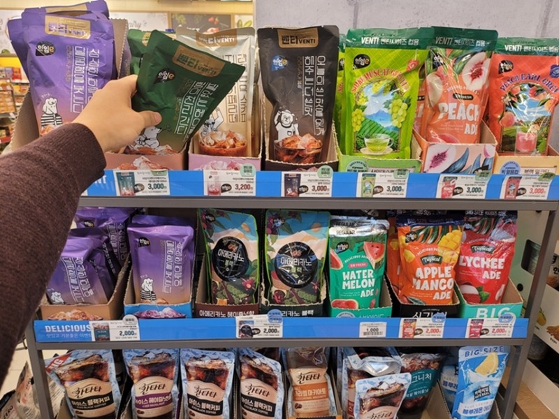 이마트24, 파우치 음료 판매 시작