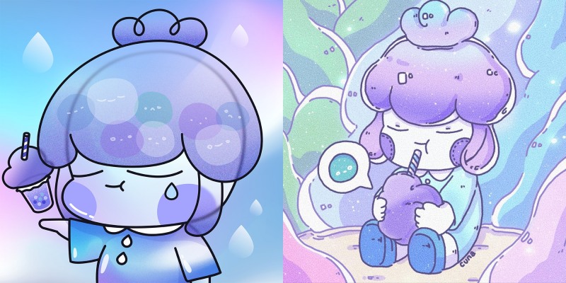 먹스튜디오, 쿠나 작가와 NFT 아트 콜라보 실시