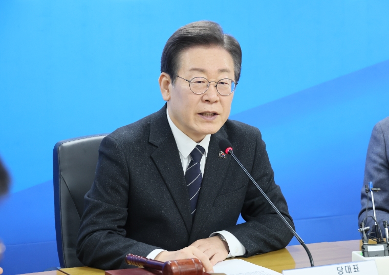 더불어민주당 이재명 대표가 23일 서울 여의도 중앙당사에서 열린 최고위원회의에서 발언하고 있다. 사진=연합뉴스