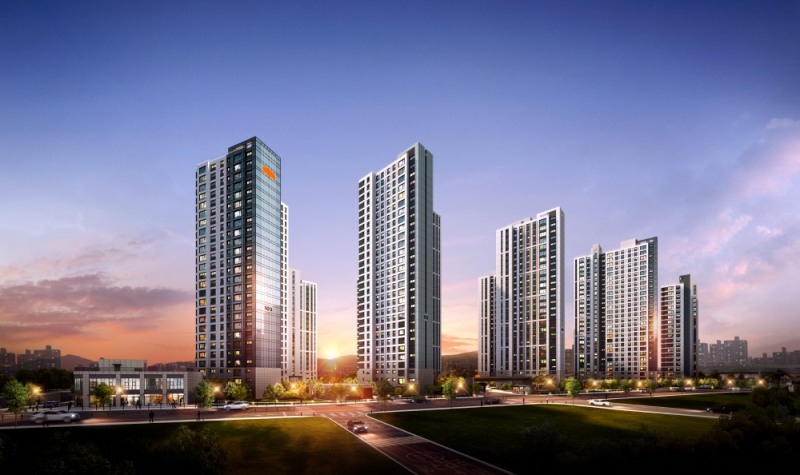 e편한세상 서대전역 센트로 투시도.(사진=DL건설)