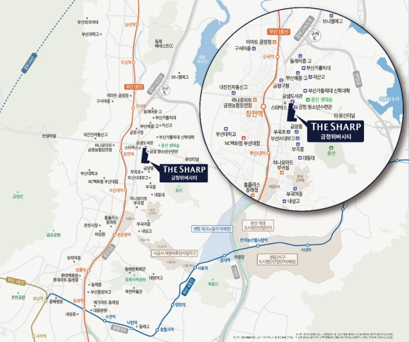 '더샵 금정위버시티' 위치도.(사진=포스코이앤씨)