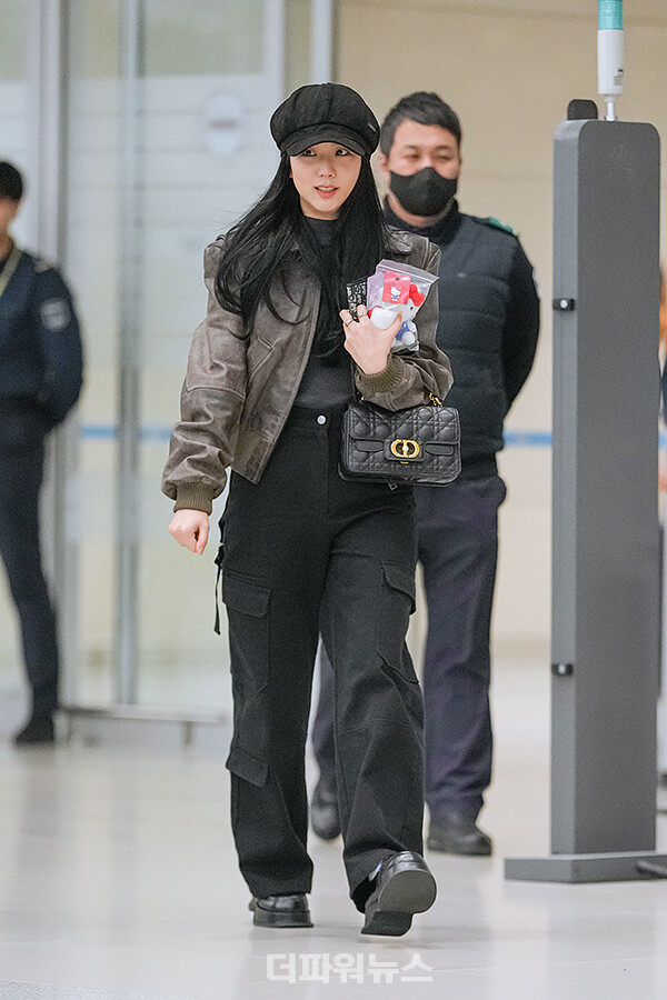 블랙핑크지수,인천국제공항입국