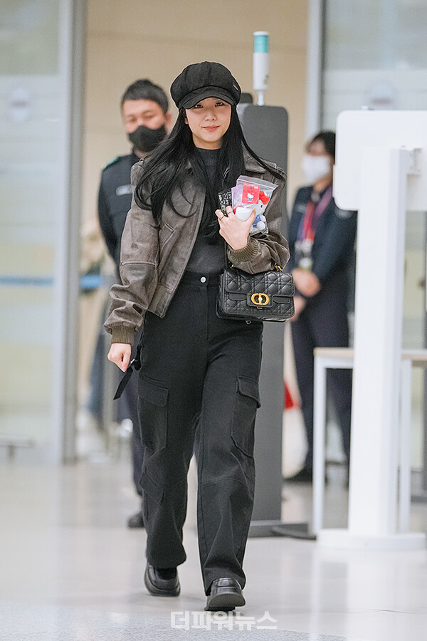 블랙핑크지수,인천국제공항입국