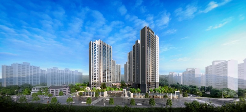 김해 구산 롯데캐슬 시그니처 투시도.(사진=롯데건설)