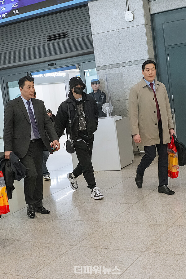 김재중,인천국제공항입국