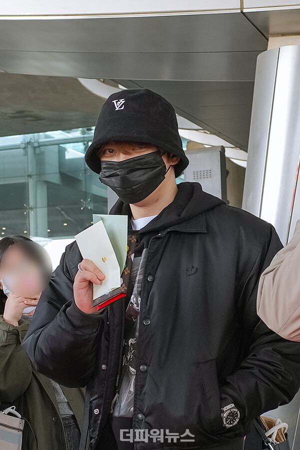 김재중,인천국제공항입국