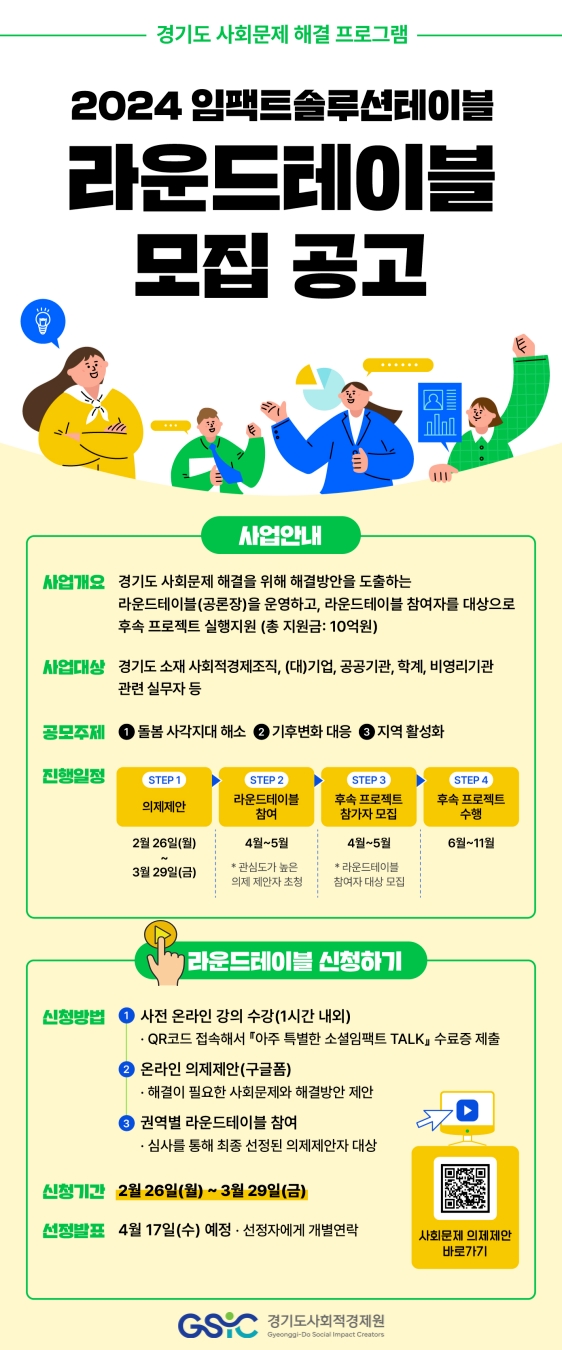 사회문제 해결 지원사업 웹포스터