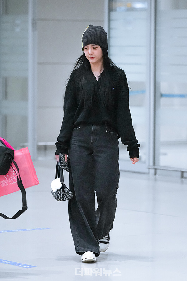 블랙핑크지수,인천국제공항입국