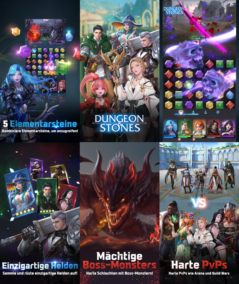 위메이드플레이, 미드코어 모바일게임 '던전앤스톤즈' 해외 4개국 선보여