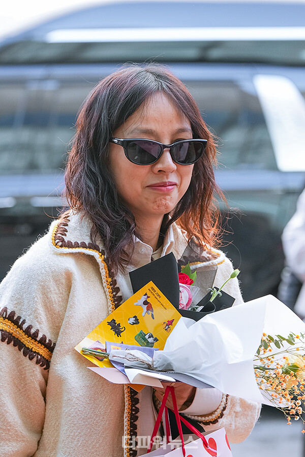 이효리,KBS방송국출근길