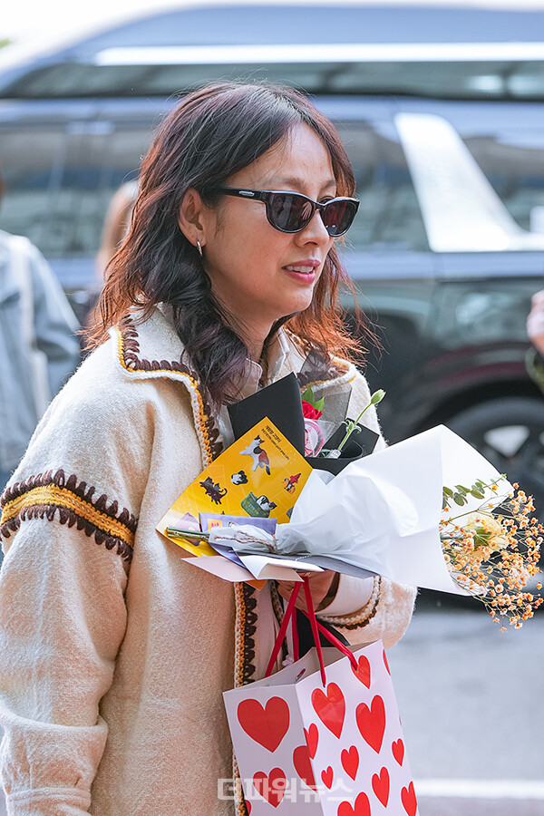 이효리,KBS방송국출근길