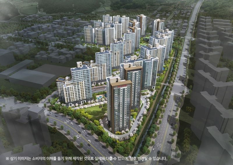 힐스테이트 죽림더프라우드 조감도.