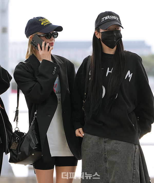 르세라핌김채원-카즈하,인천국제공항출국